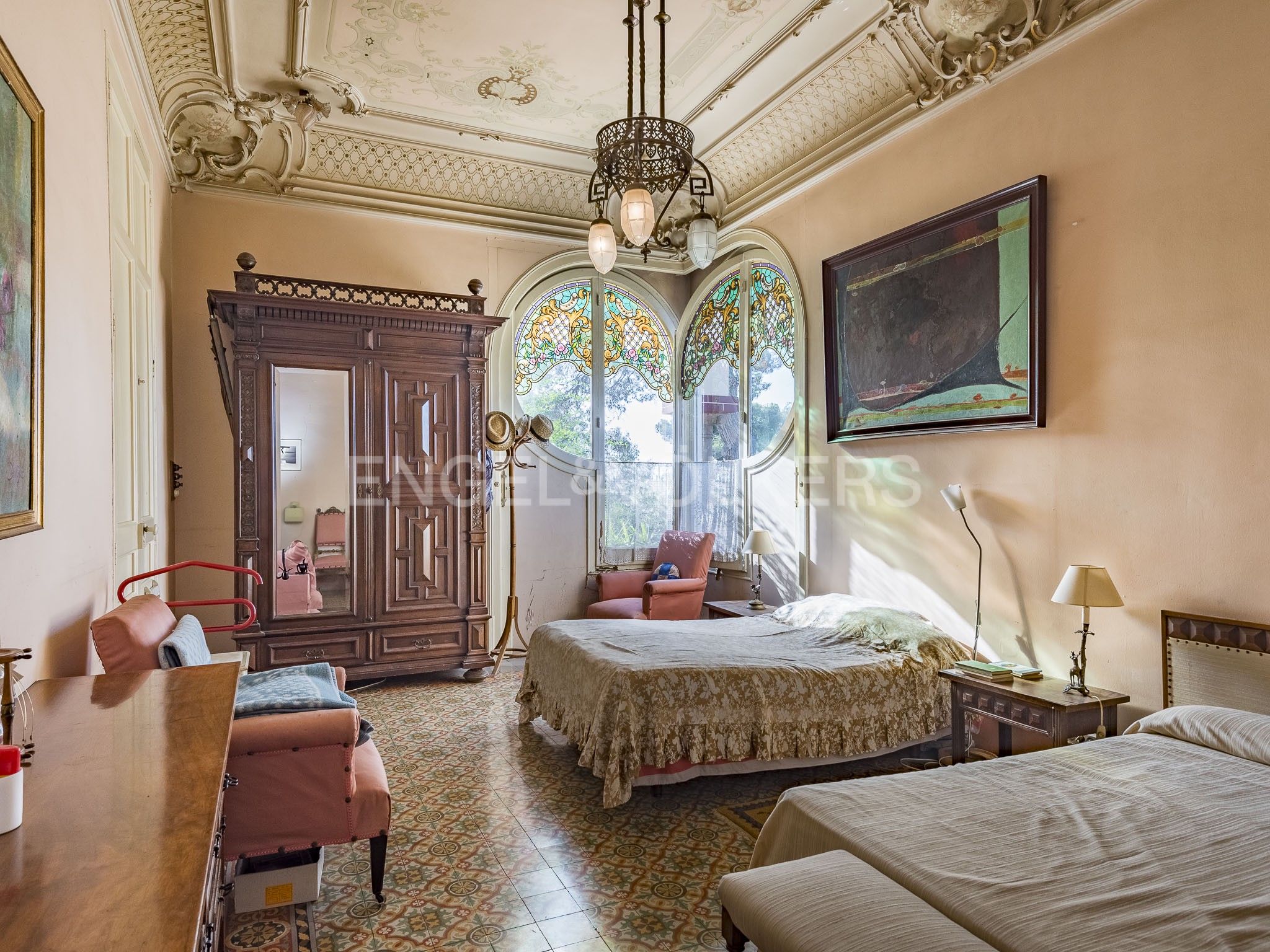 Dormitori de Finca rústica en venda en  Barcelona Capital amb Calefacció, Jardí privat i Terrassa