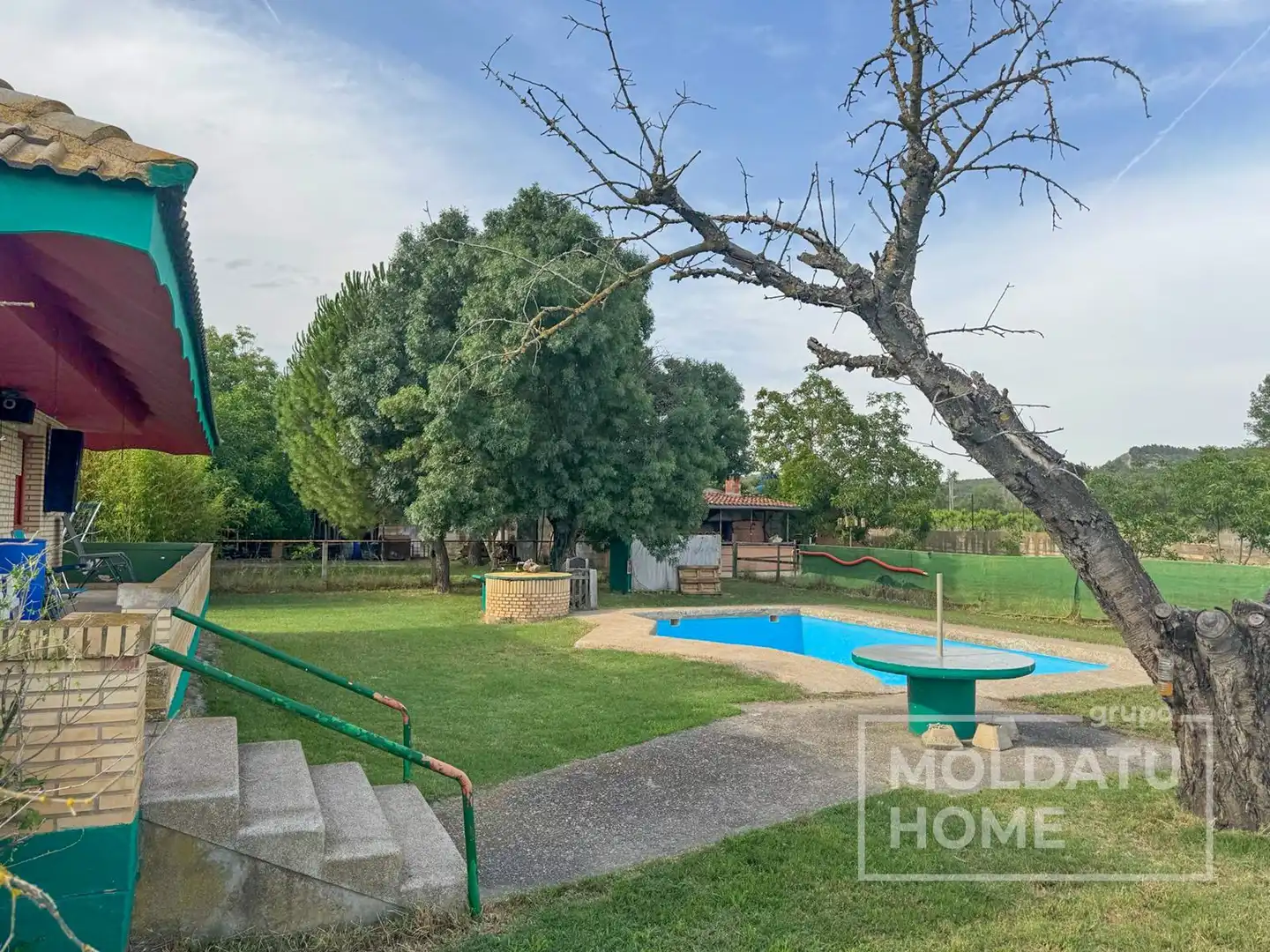 Vista exterior de Casa o chalet en venta en Lodosa con Calefacción, Jardín privado y Terraza