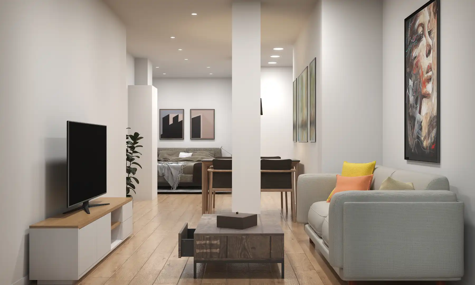 Living room of Apartments for sale in Sagunto / Sagunt  with Air Conditioner, Heating and Oven