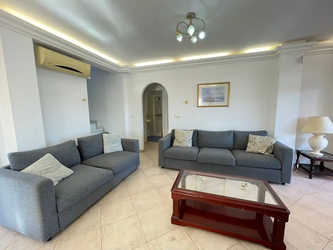 Sala de estar de Casa o chalet en venta en La Manga del Mar Menor con Aire acondicionado, Calefacción y Jardín privado