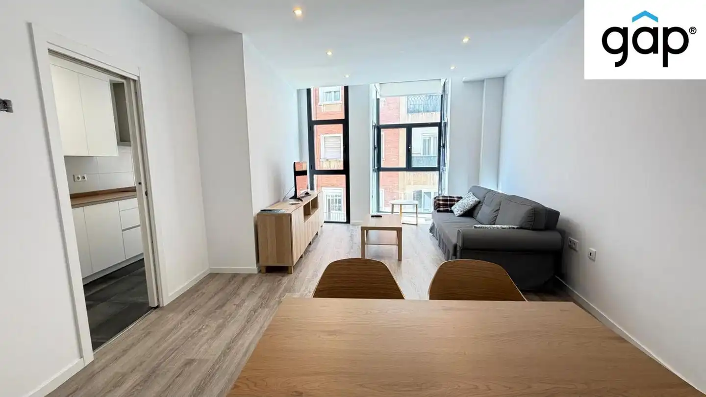 Living room of Flat for sale in Cuenca  with Heating, Swimming Pool and Furnished