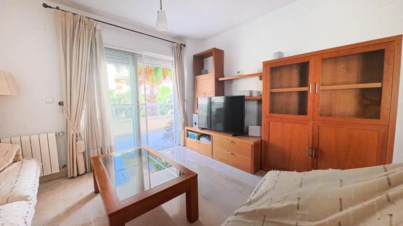 Wohnzimmer von Wohnung zum Verkauf in L'Alfàs del Pi mit Heizung, Privatgarten und Terrasse