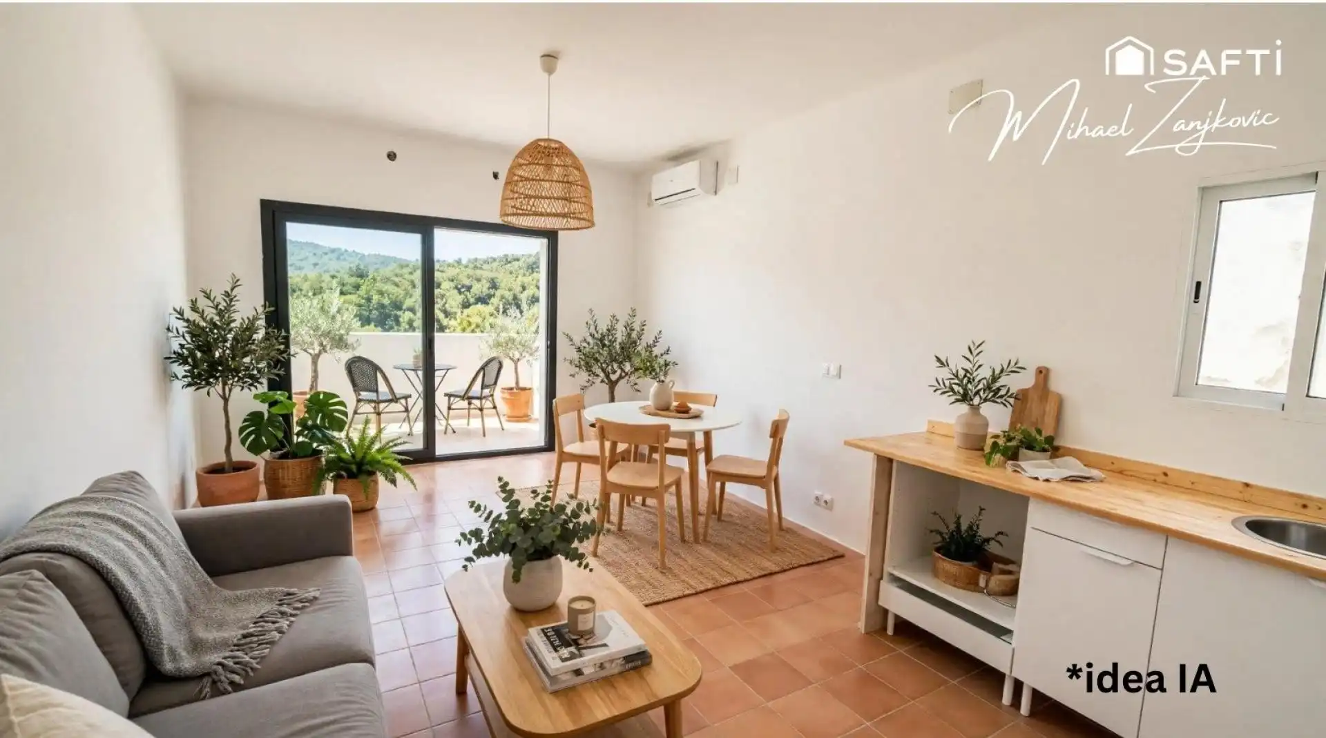 Sala d'estar de Casa adosada en venda en Girona amb Aire condicionat, Calefacció i Terrassa