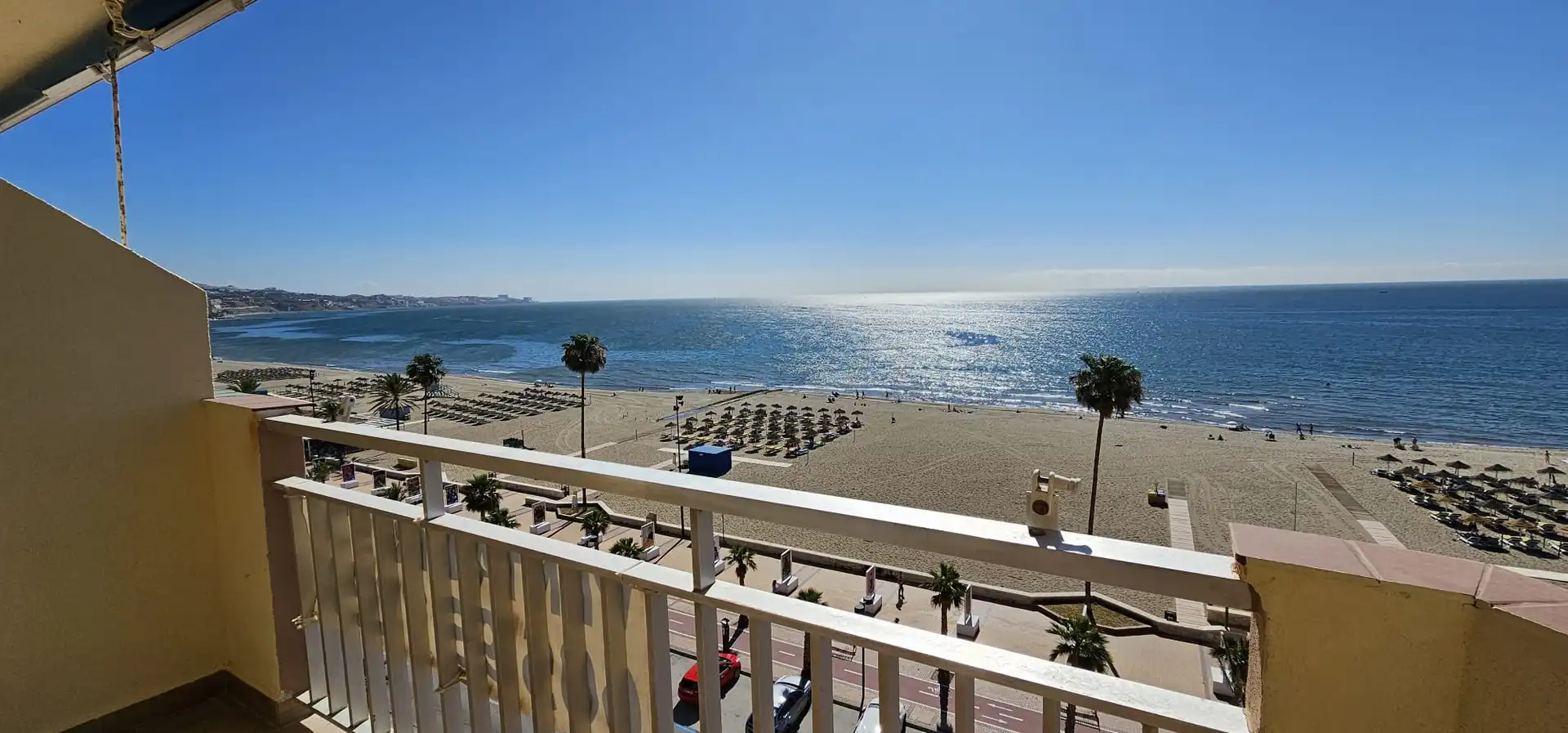 Schlafzimmer von Wohnungen zur Miete in Fuengirola mit Klimaanlage, Heizung und Terrasse