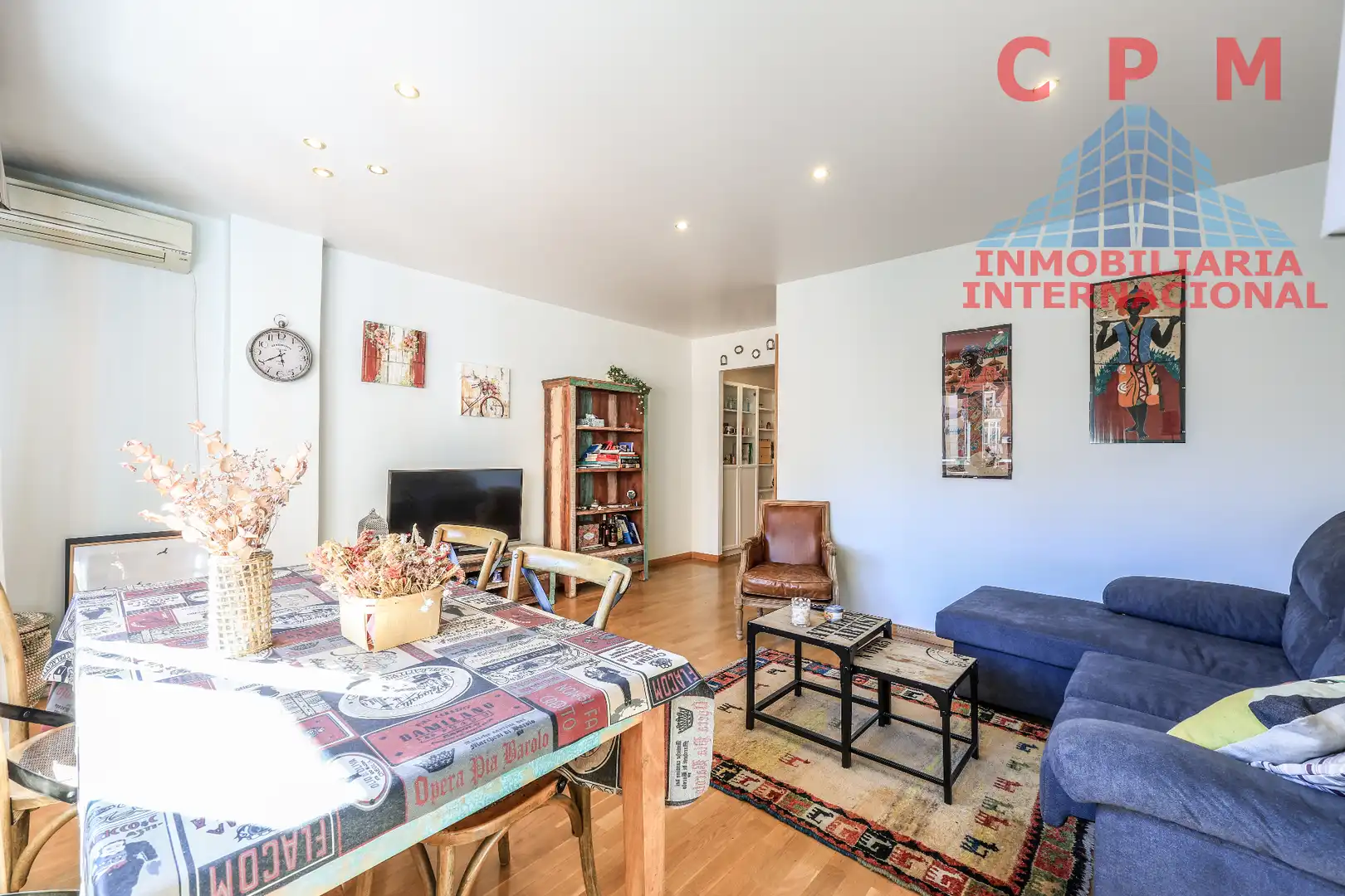 Wohnzimmer von Wohnung zur Miete in  Madrid Capital mit Klimaanlage, Heizung und Parkett