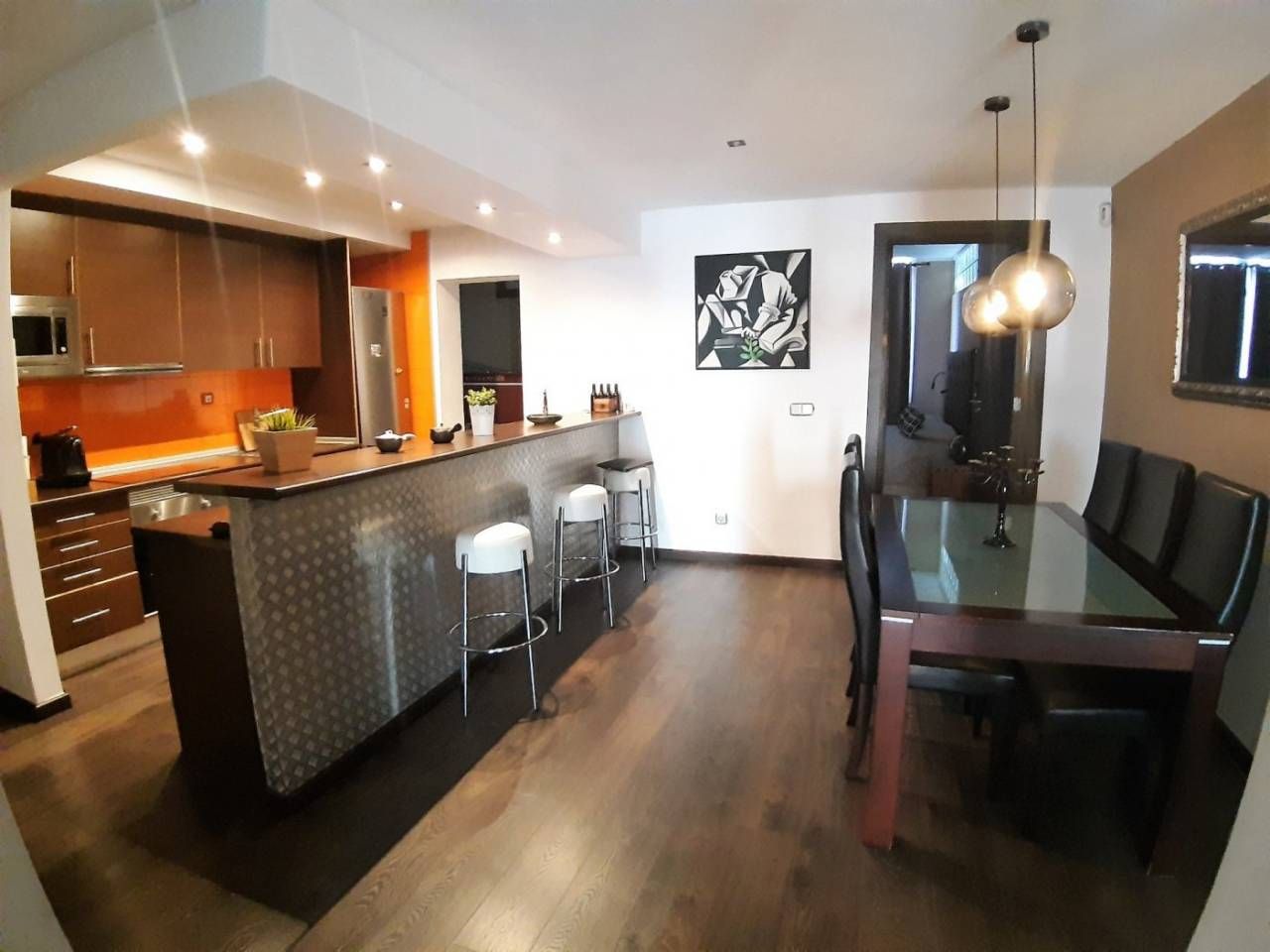 Kitchen of Flat for sale in  Palma de Mallorca  with Air Conditioner, Parquet flooring and Balcony