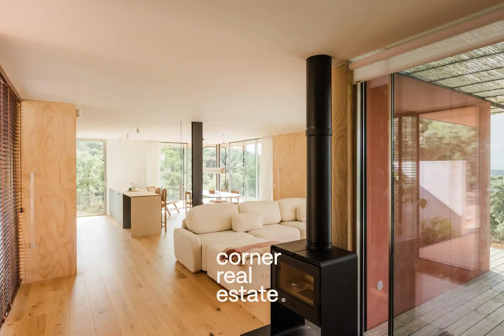 Living room of Houses for sale in Sant Cugat del Vallès  with Air Conditioner, Heating and Private garden