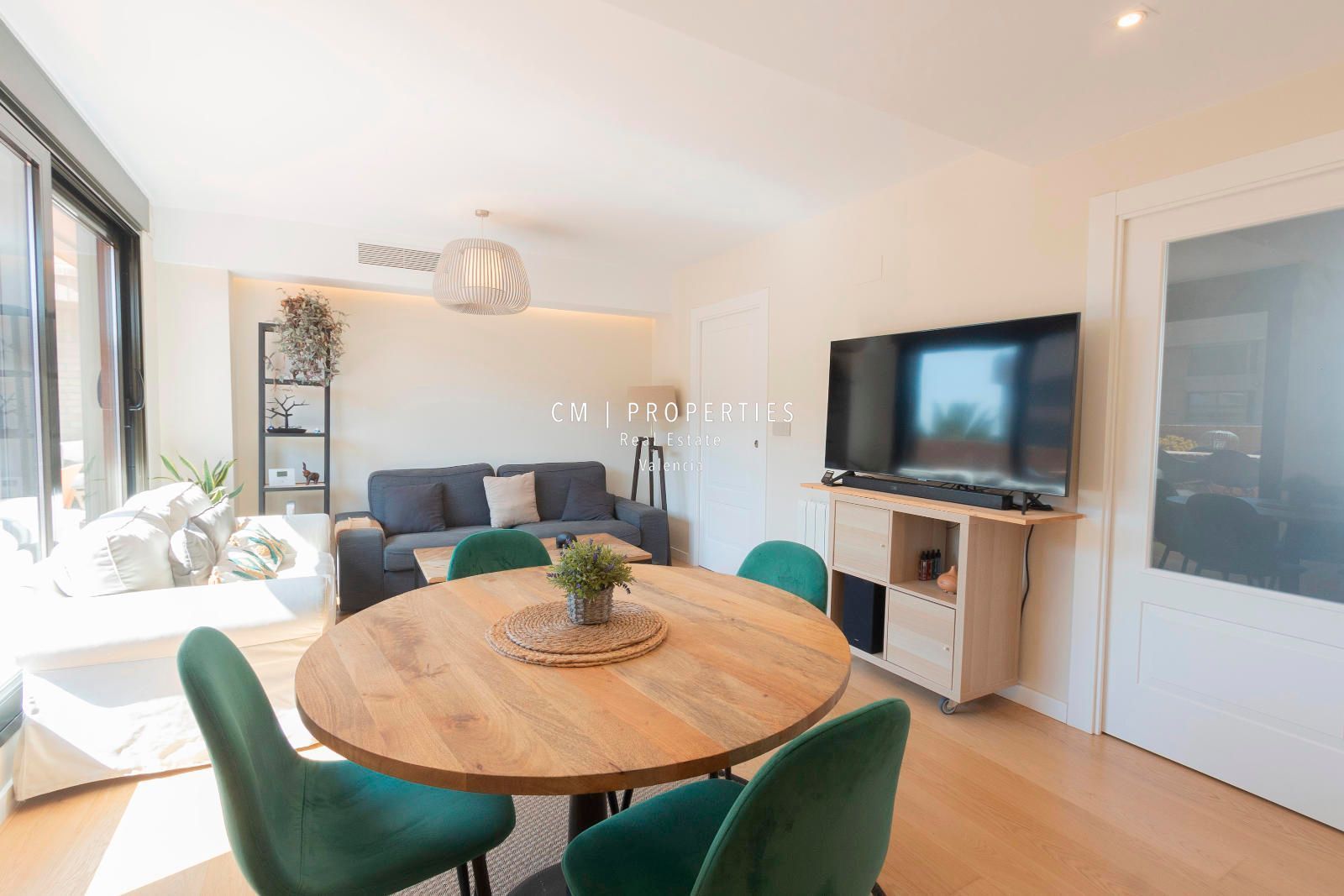 Sala d'estar de Àtic en venda en  Valencia Capital amb Aire condicionat, Calefacció i Terrassa