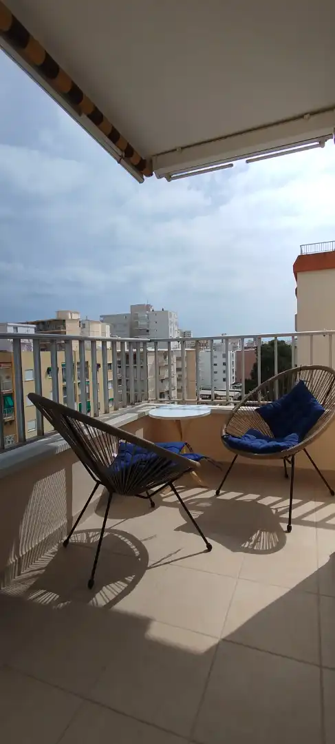 Balcony of Apartments for rent in Gandia  with Air Conditioner, Terrace and Furnished