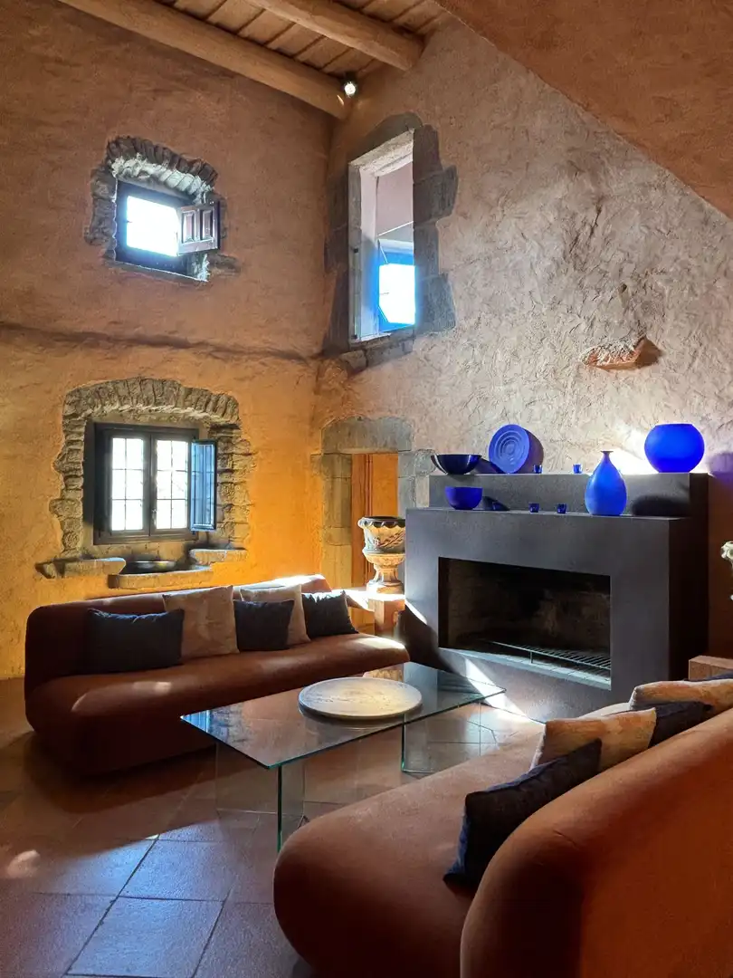 Sala de estar de Finca rústica en venta en Madremanya con Calefacción, Terraza y Trastero