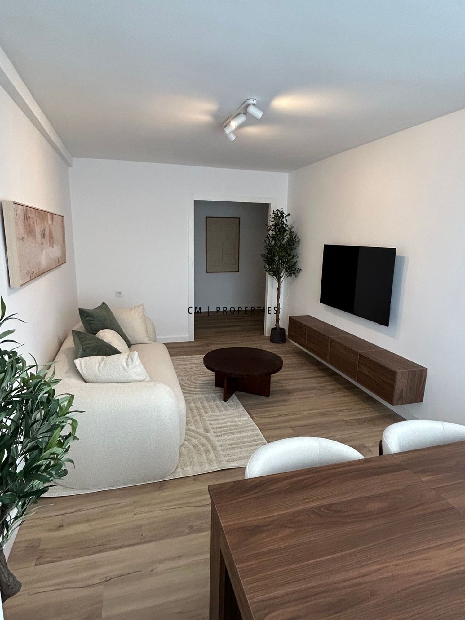 Sala de estar de Piso de alquiler en Alicante / Alacant con Aire acondicionado, Calefacción y Parquet