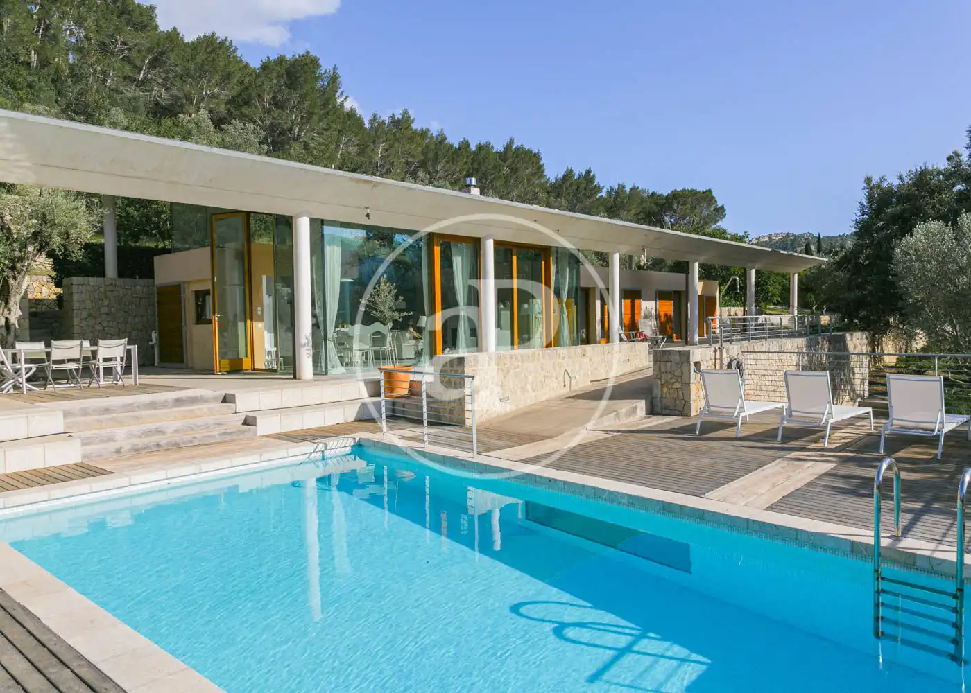 Swimming pool of Houses for rent in Pollença  with Air Conditioner, Heating and Private garden