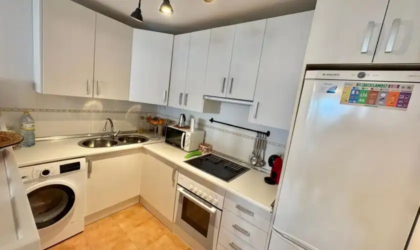 Kitchen of Flat for sale in Carboneras  with Air Conditioner, Terrace and Storage room