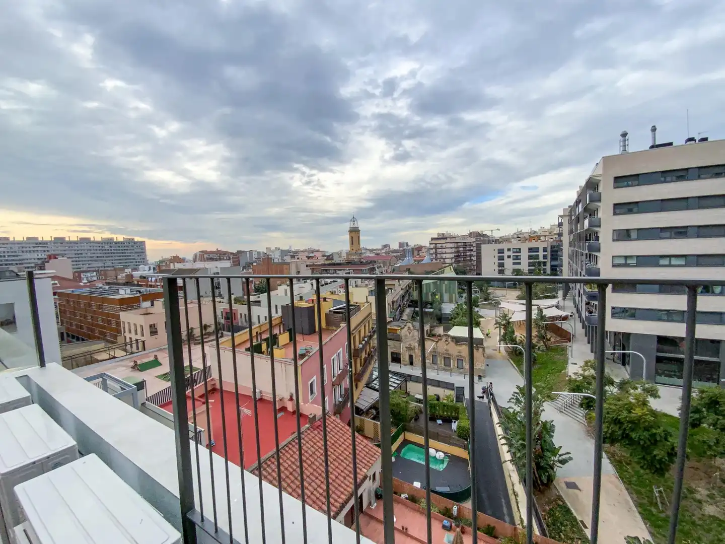 Terraza de Piso de alquiler en Barcelona con Aire acondicionado, Parquet y Balcón