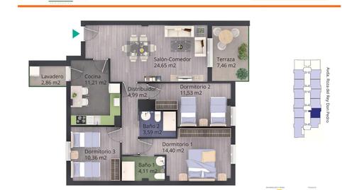 Photo 2 of Flat for sale in Carretera de Sevilla - Los Montitos, Badajoz