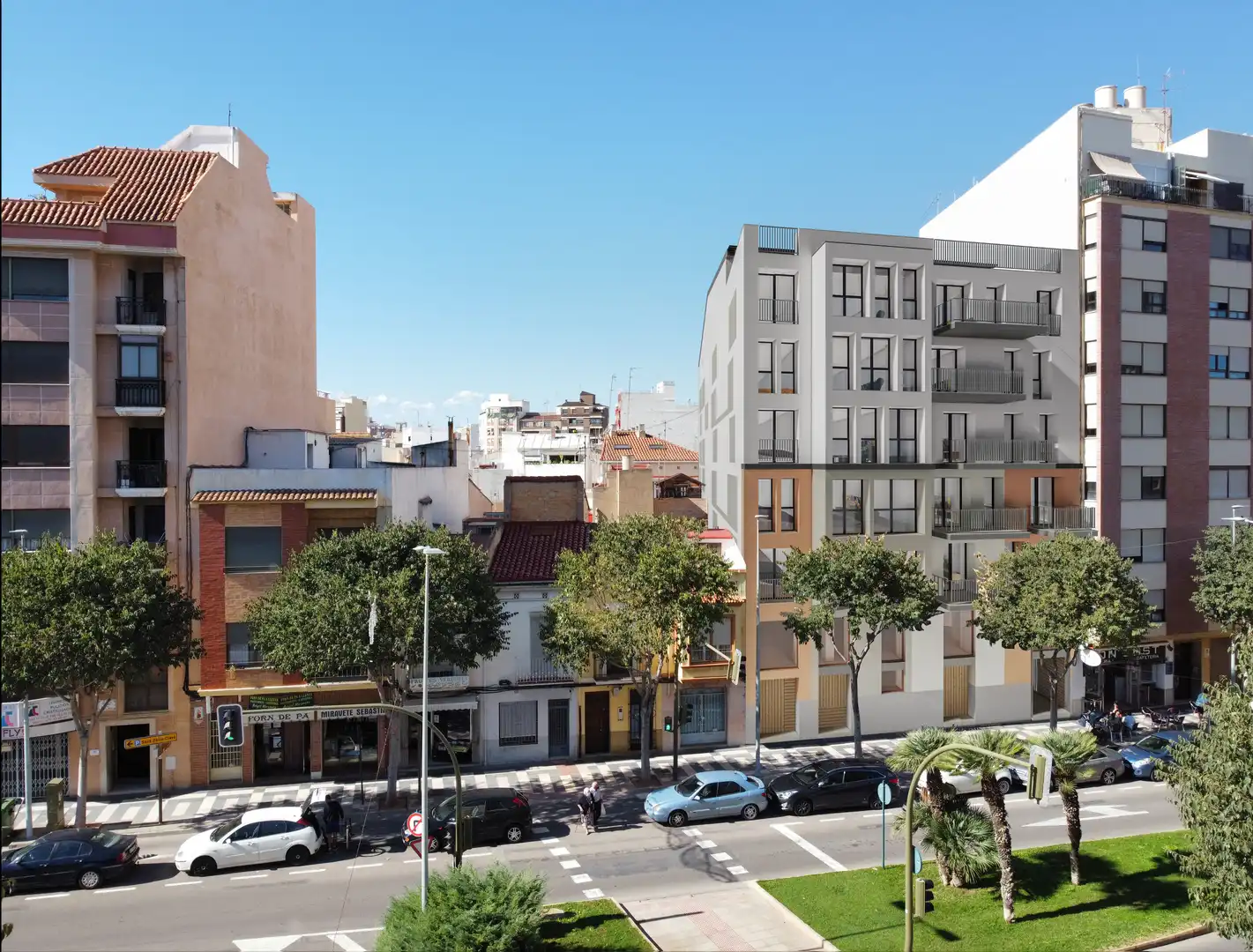 Vista exterior de Piso en venta en Castellón de la Plana / Castelló de la Plana con Aire acondicionado, Calefacción y Parquet
