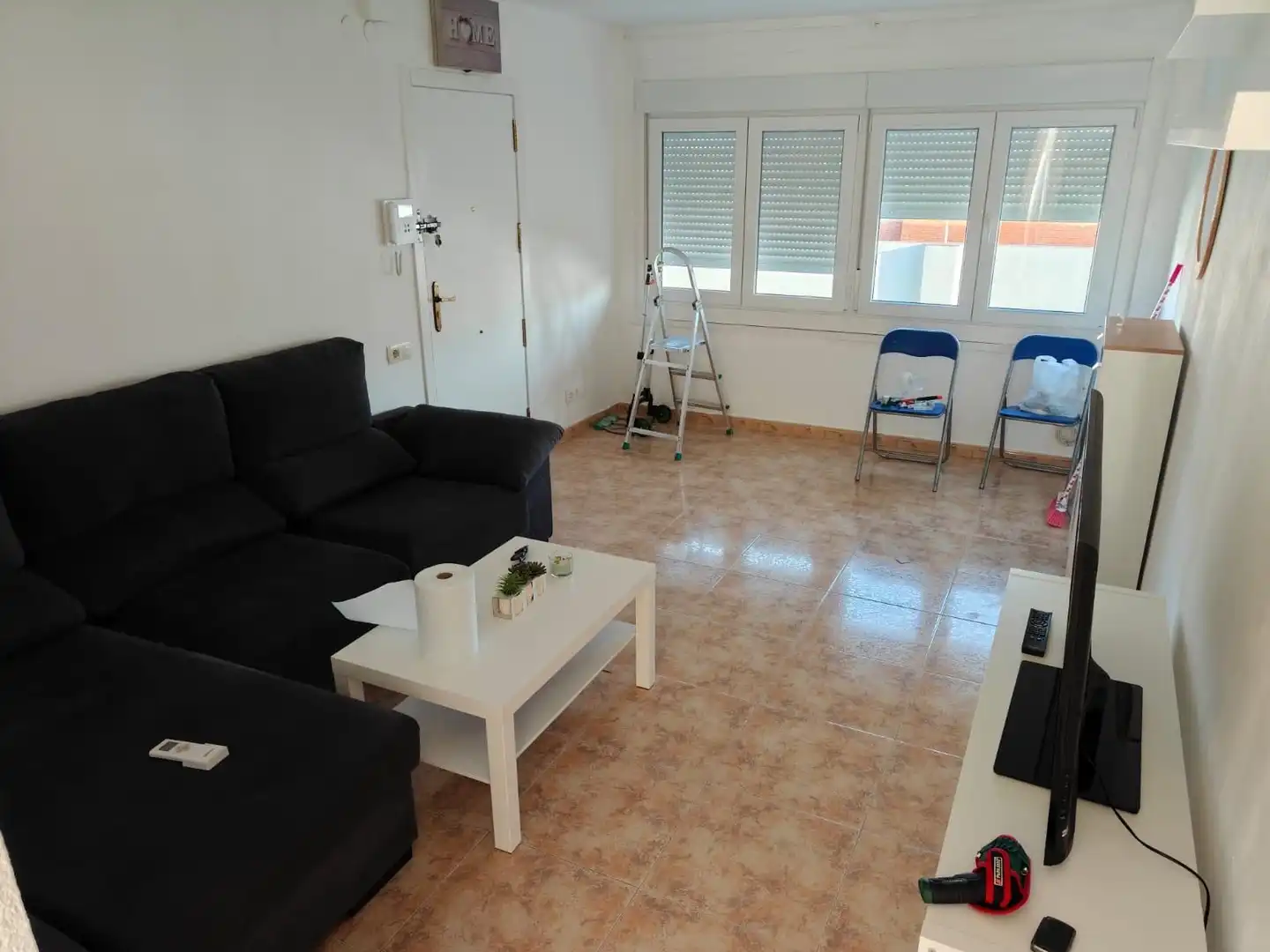 Sala d'estar de Àtic de lloguer en Alicante / Alacant amb Aire condicionat, Calefacció i Terrassa