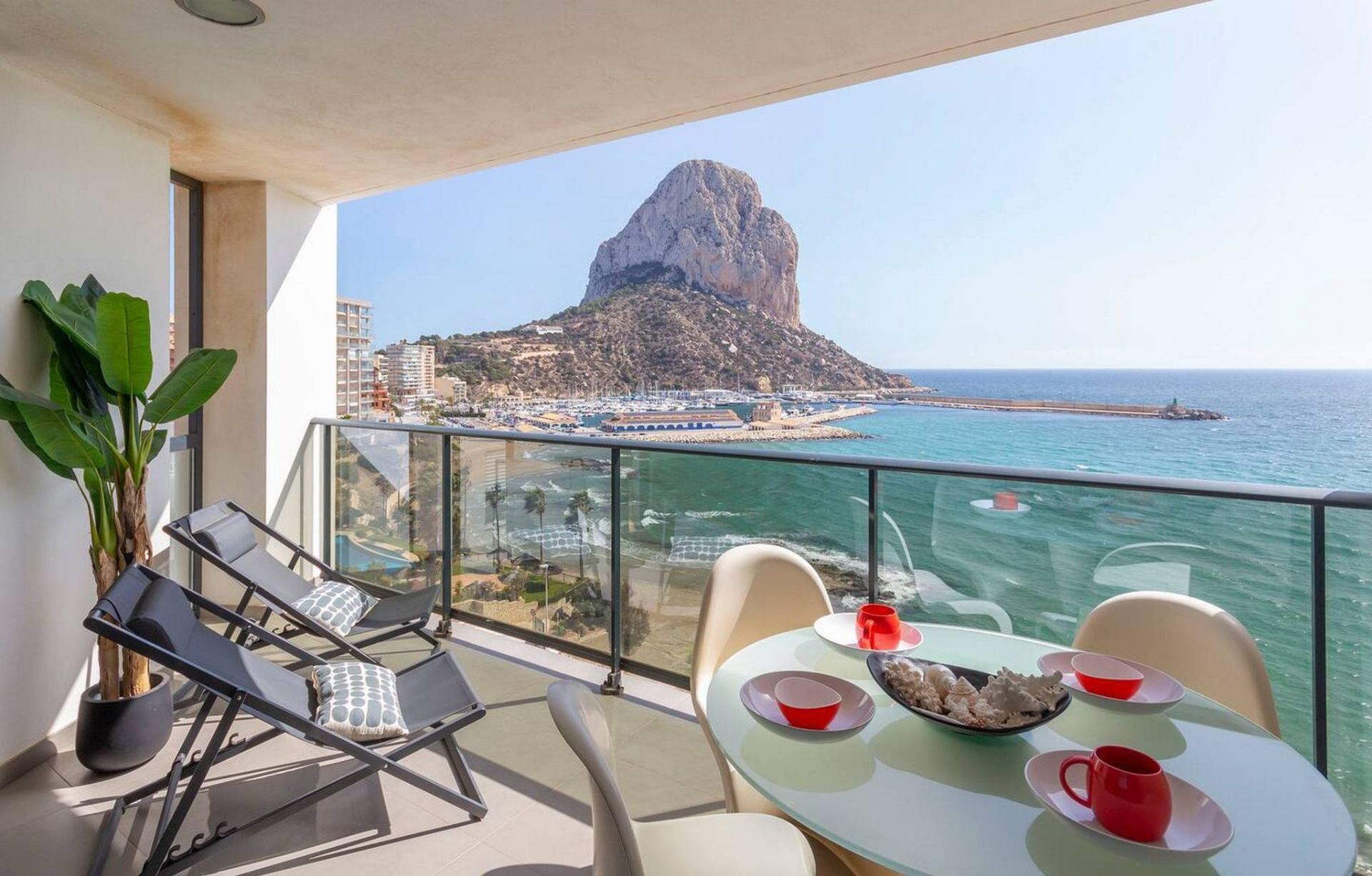 Bedroom of Flat to rent in Calpe / Calp  with Air Conditioner, Furnished and TV