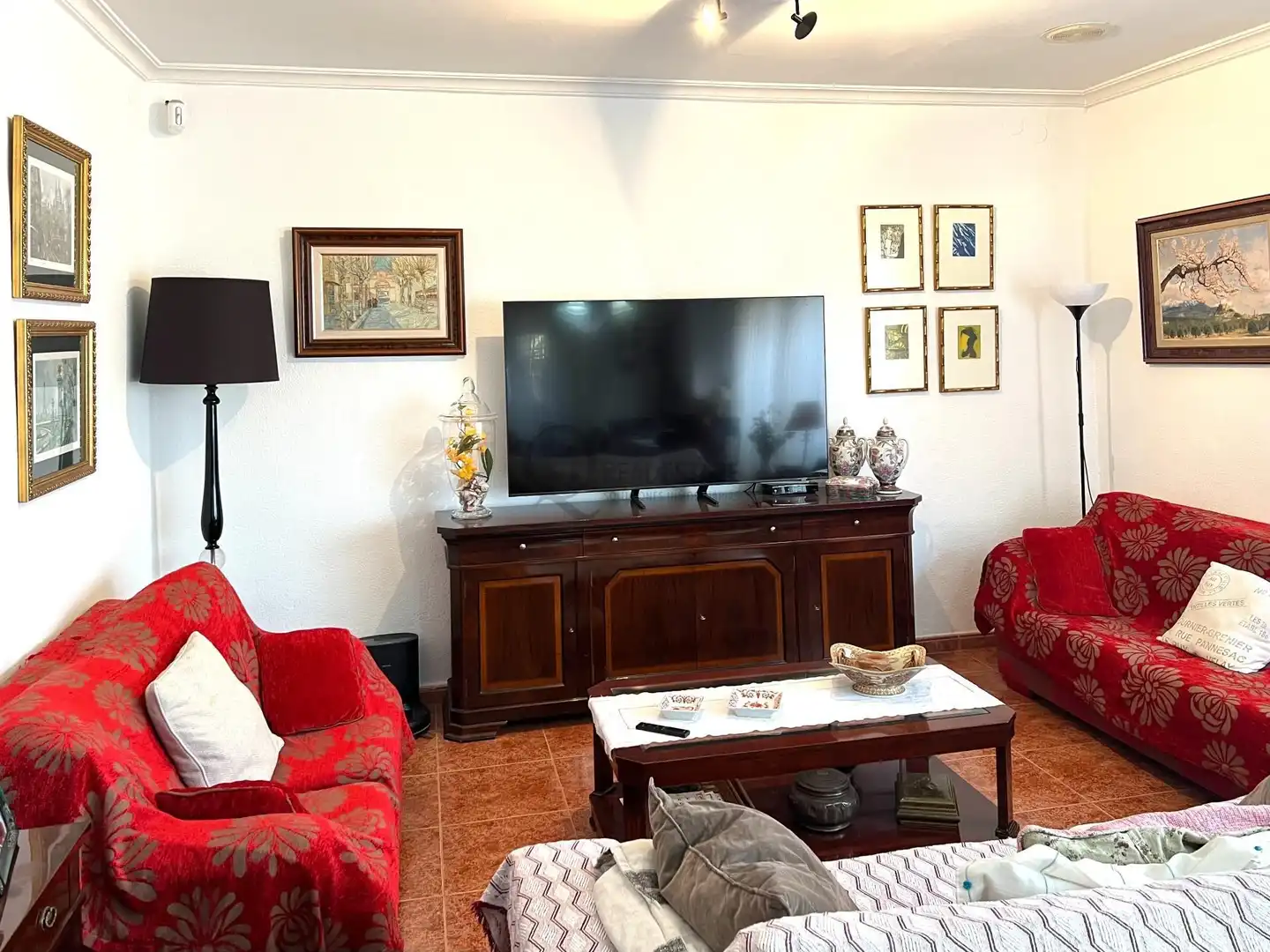 Sala d'estar de Casa o xalet en venda en Biar amb Calefacció, Jardí privat i Terrassa