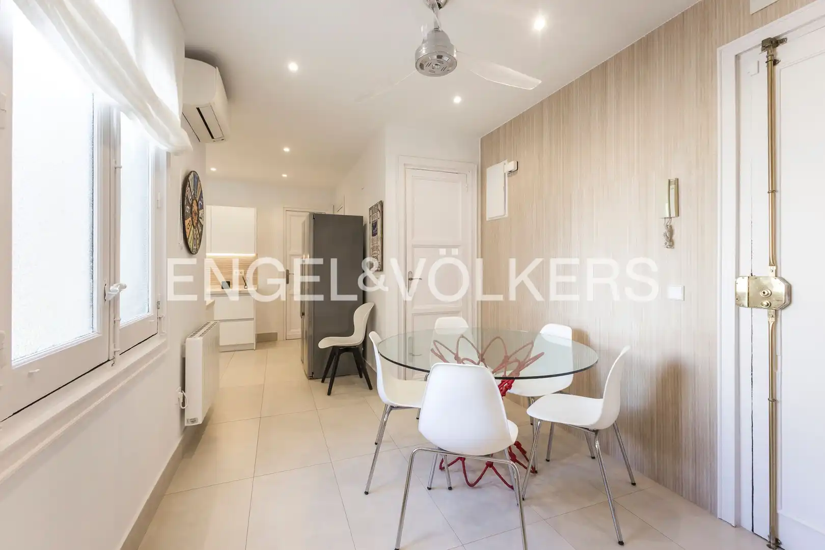 Esszimmer von Wohnung zur Miete in Madrid mit Klimaanlage, Heizung und Möbliert