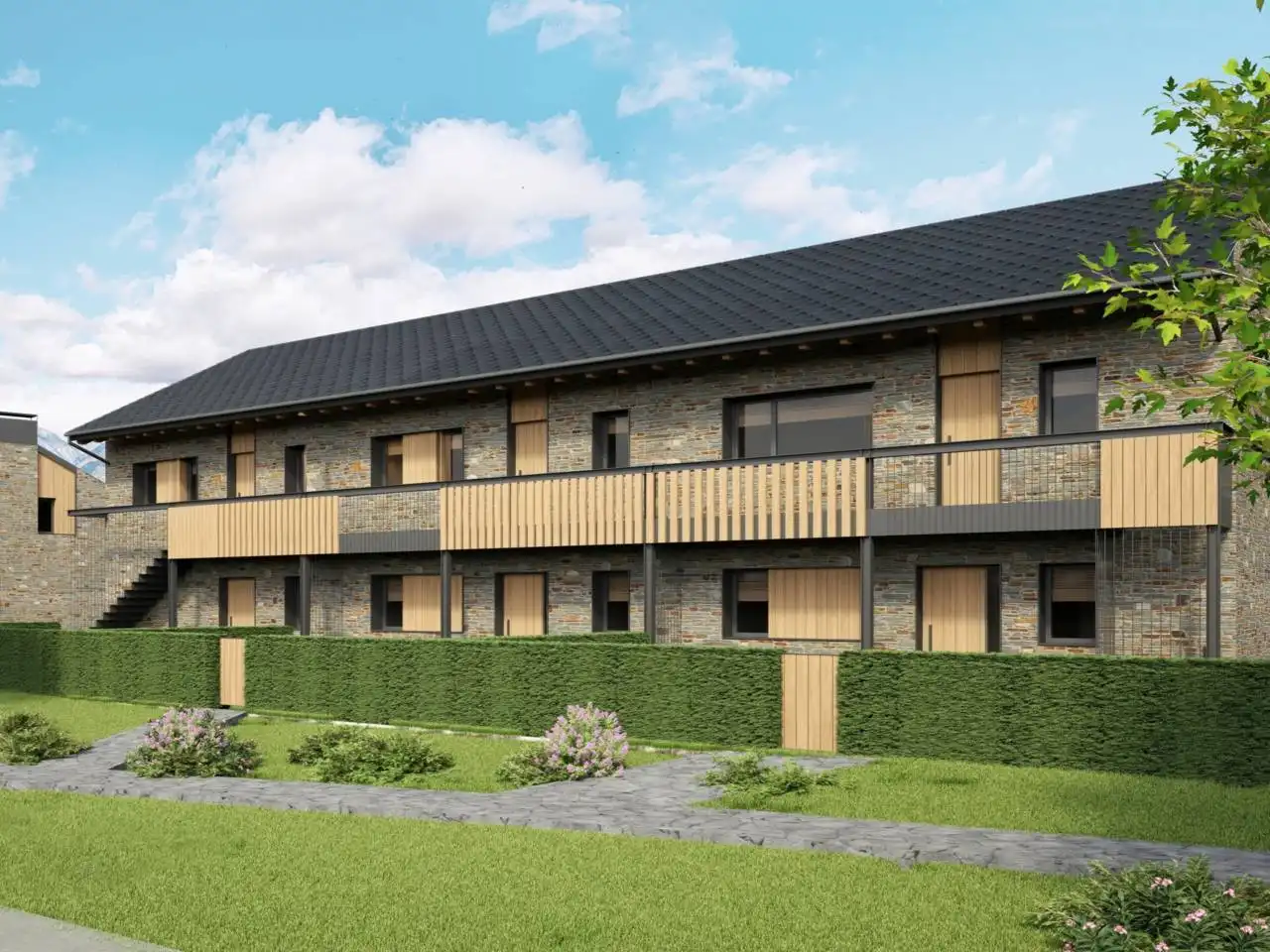 Exterior view of Duplexes for sale in Puigcerdà  with Heating, Private garden and Community pool