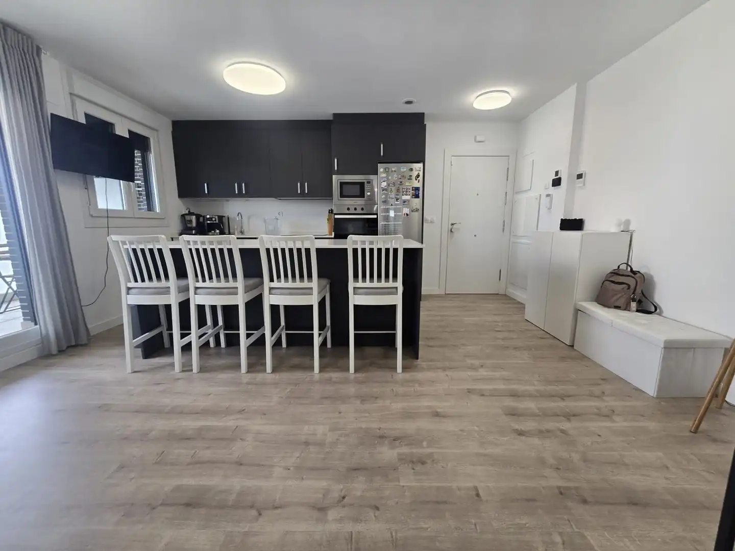 Kitchen of Flat for sale in  Logroño  with Heating, Terrace and Storage room