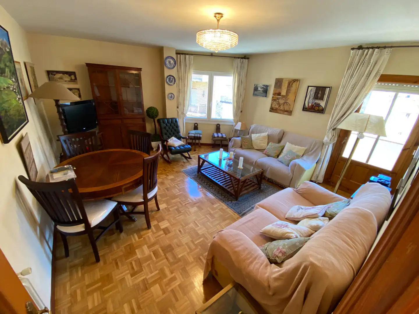 Living room of Flat for sale in Fitero  with Heating, Parquet flooring and Terrace