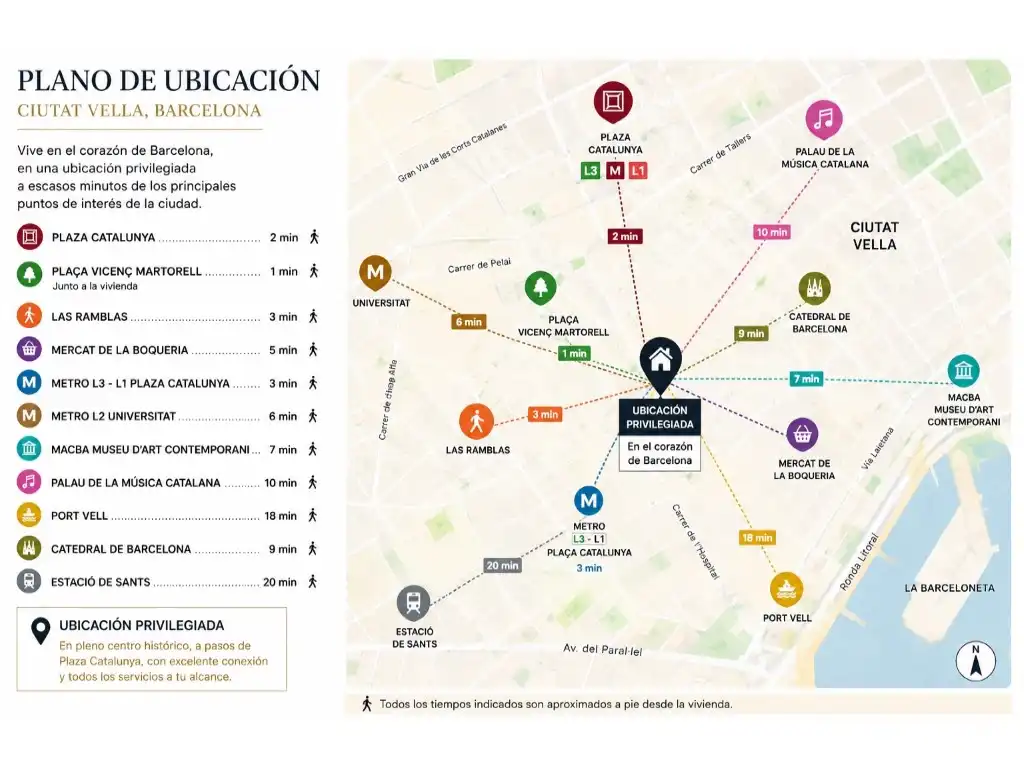 Vista exterior de Piso en venta en Barcelona