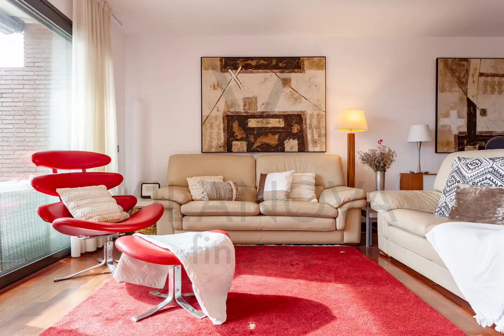 Sala d'estar de Casa adosada en venda en Castellvell del Camp amb Aire condicionat, Calefacció i Jardí privat