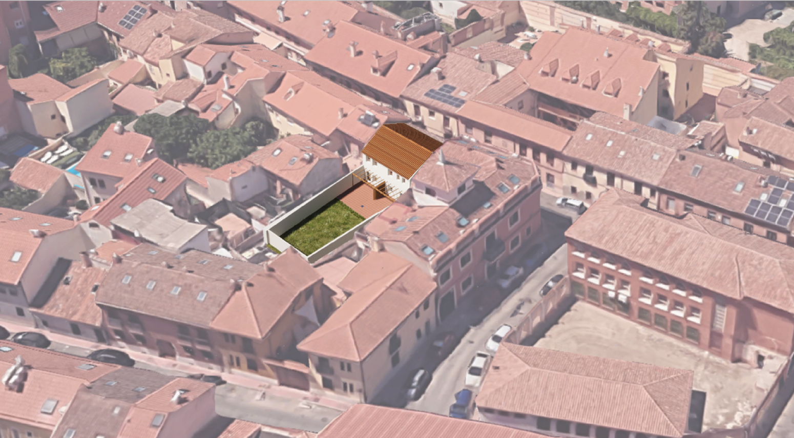 Vista exterior de Casa adosada en venda en Alcalá de Henares amb Calefacció i Balcó