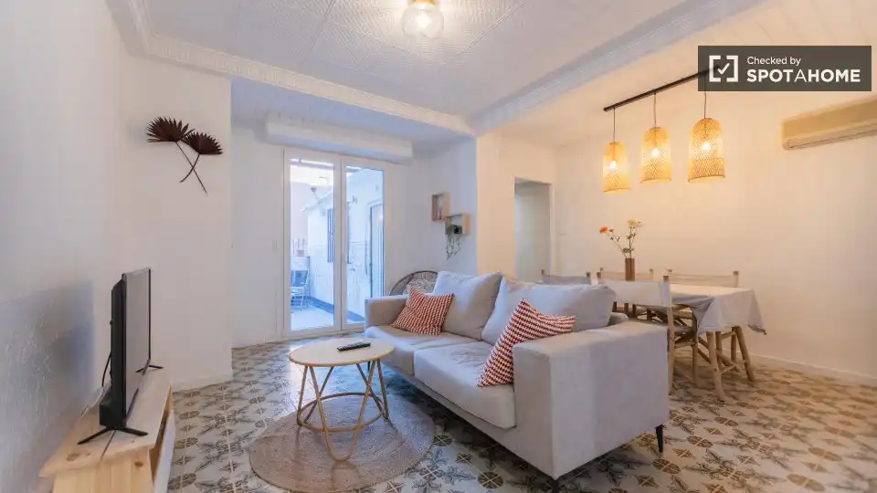 Sala de estar de Piso de alquiler en Mislata con Aire acondicionado, Calefacción y Amueblado