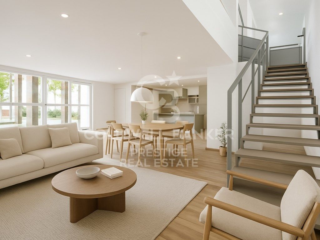 Living room of Duplex for sale in  Barcelona Capital  with Air Conditioner, Private garden and Oven
