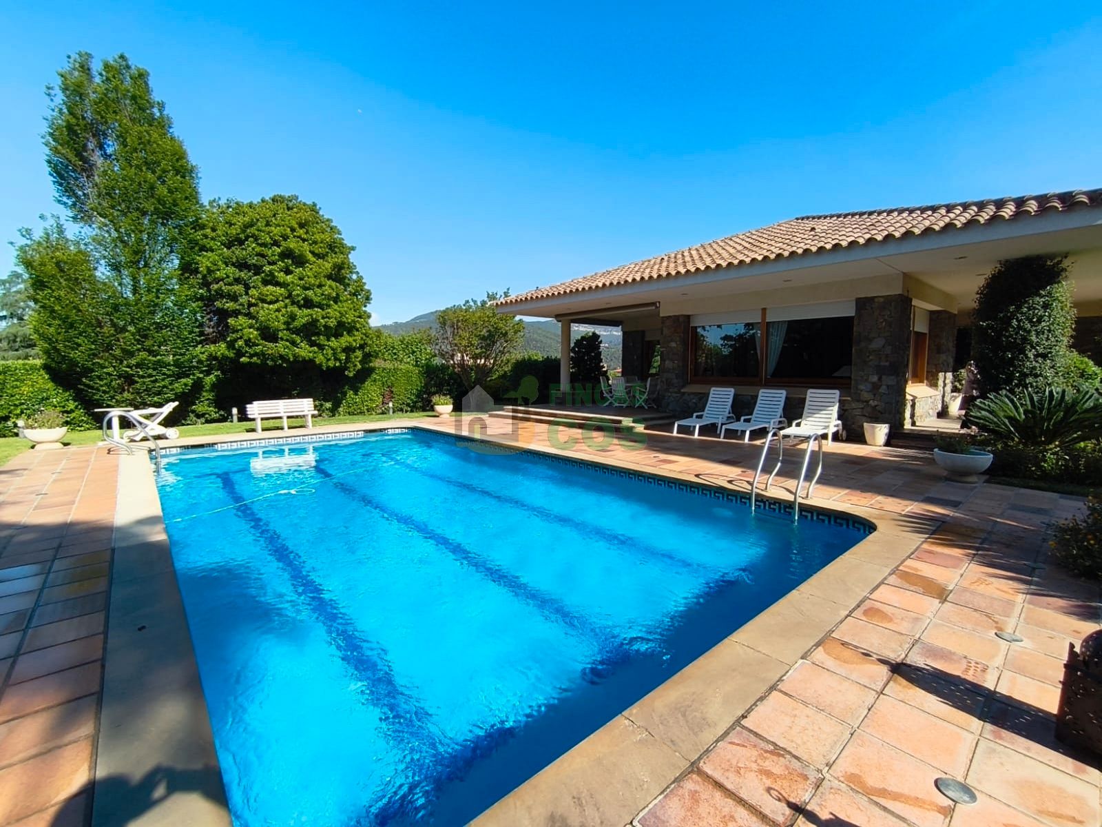 Swimming pool of House or chalet for sale in La Garriga  with Air Conditioner, Private garden and Terrace