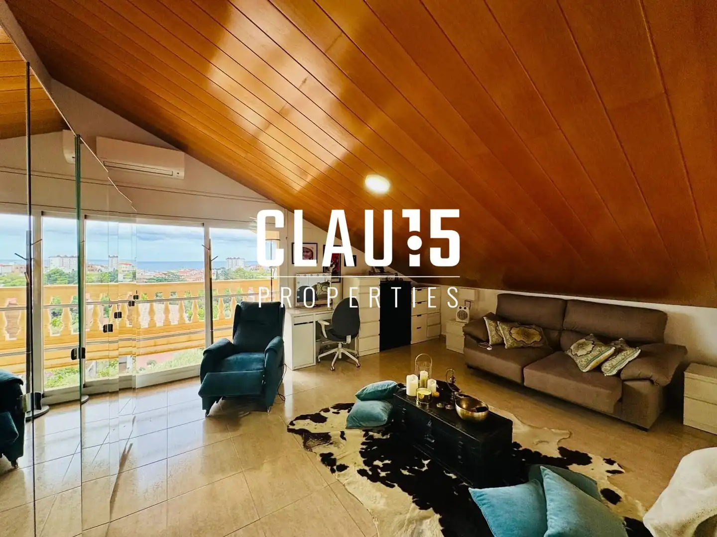 Sala de estar de Casa o chalet en venta en Canet de Mar con Jardín privado, Terraza y Piscina