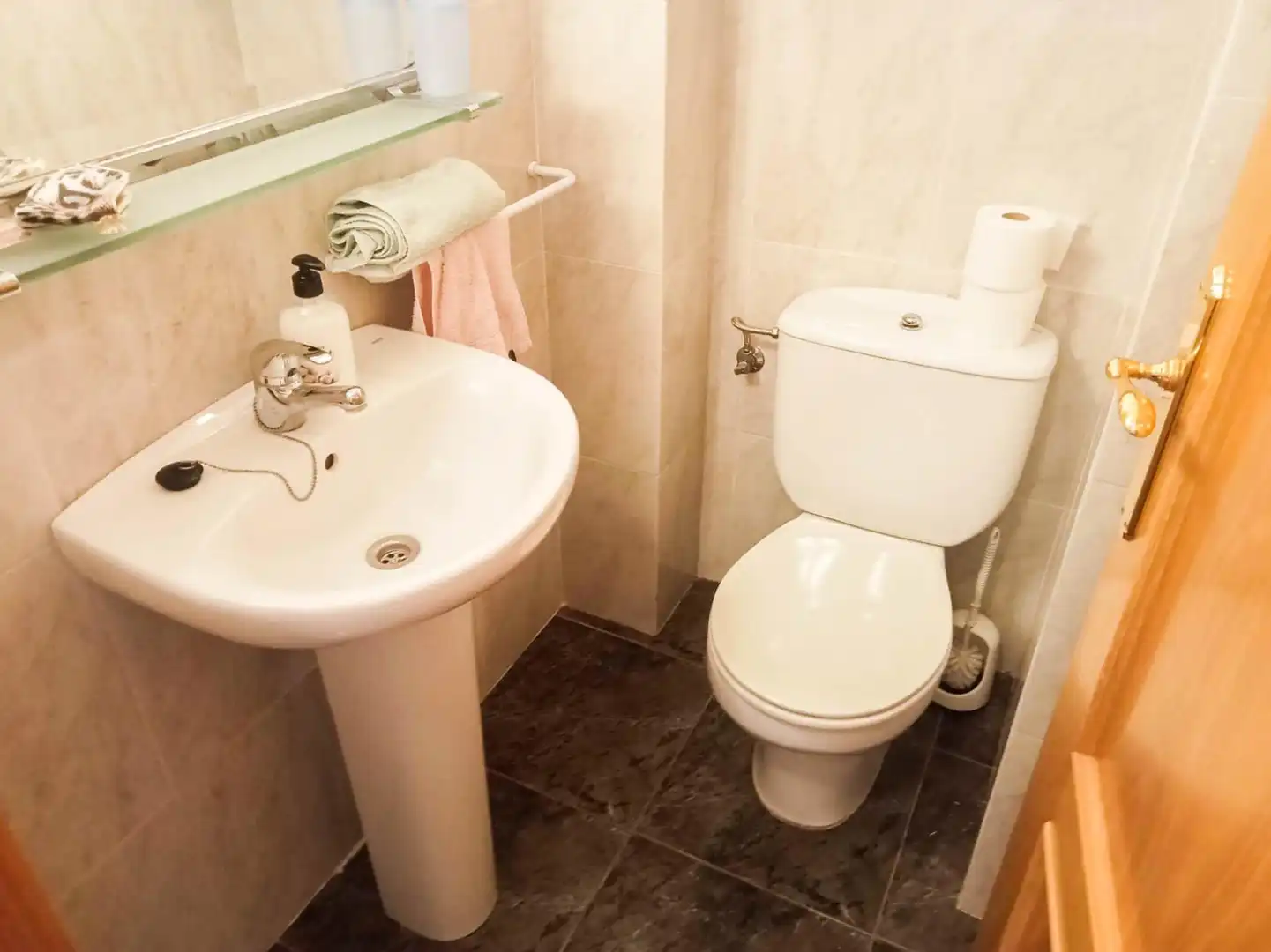 Bathroom of Flat for sale in Cunit  with Air Conditioner, Terrace and Community pool