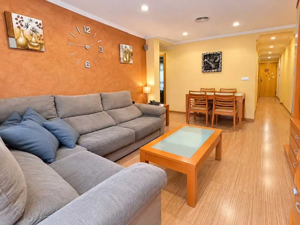 Sala de estar de Piso en venta en Bellreguard con Aire acondicionado y Balcón