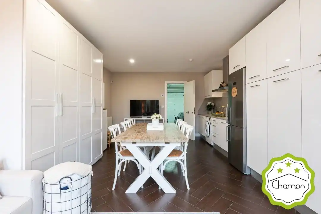 Cocina de Casa adosada en venta en Bilbao  con Calefacción, Jardín privado y Terraza