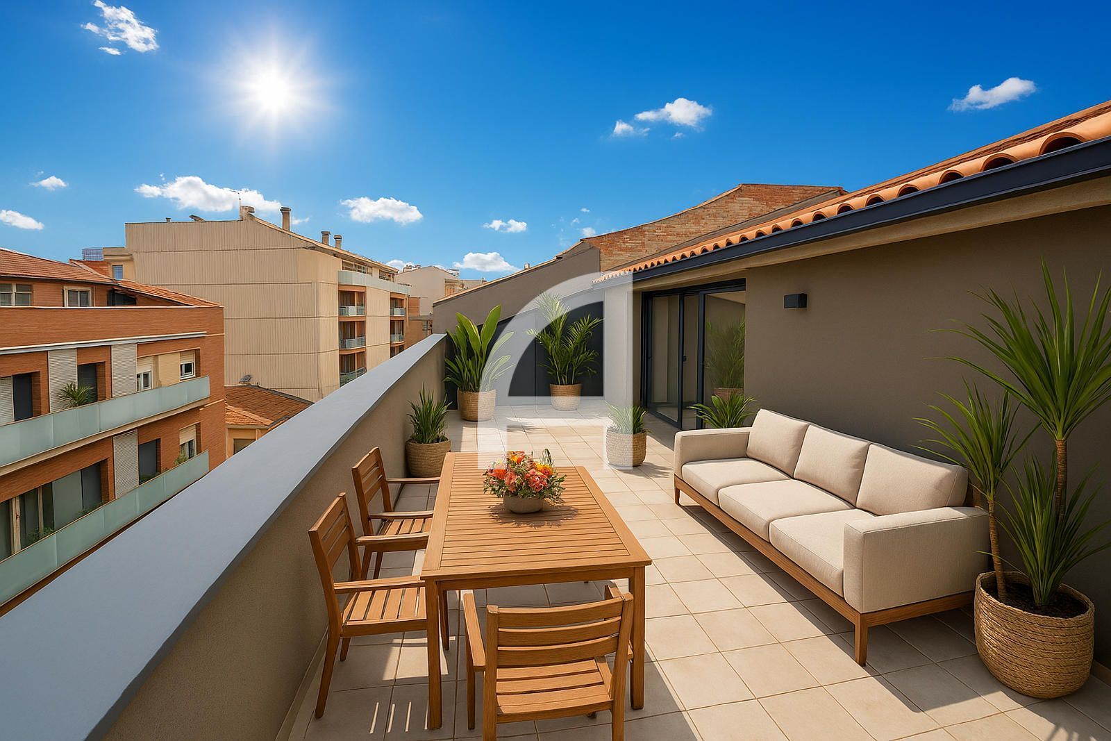Terrace of Duplex for sale in Terrassa  with Air Conditioner, Heating and Terrace