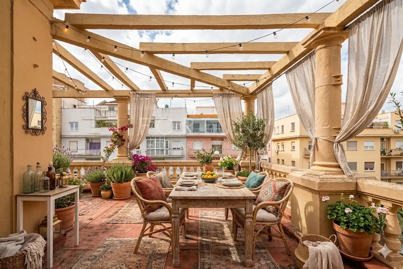 Terrasse von Dachboden zum Verkauf in Málaga mit Klimaanlage, Terrasse und Abstellraum