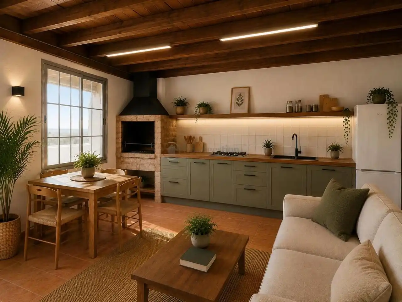 Cocina de Casa o chalet de alquiler en Arona con Jardín privado, Terraza y Piscina