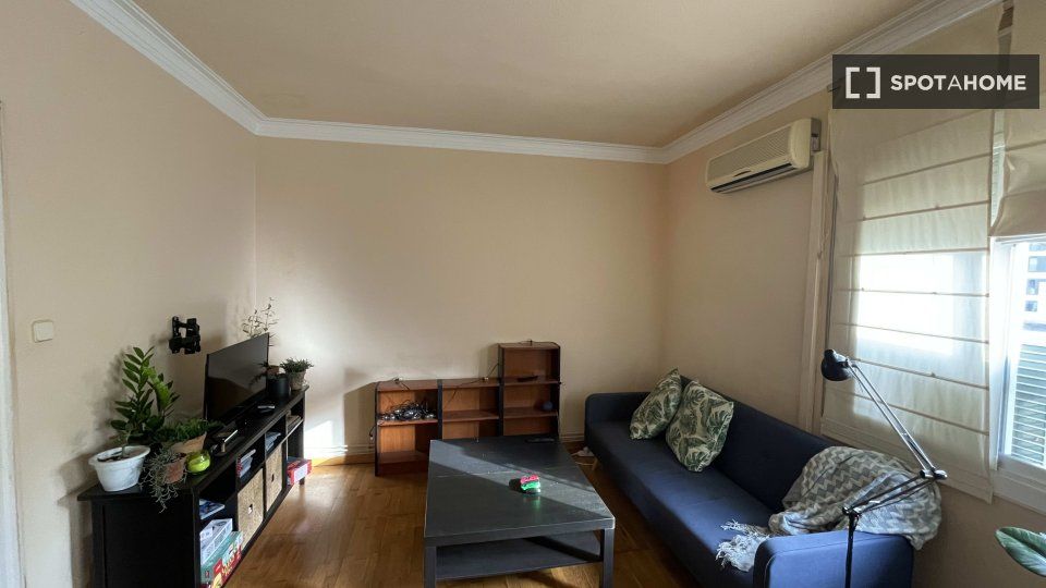 Sala d'estar de Pis de lloguer en  Barcelona Capital amb Aire condicionat, Calefacció i Moblat