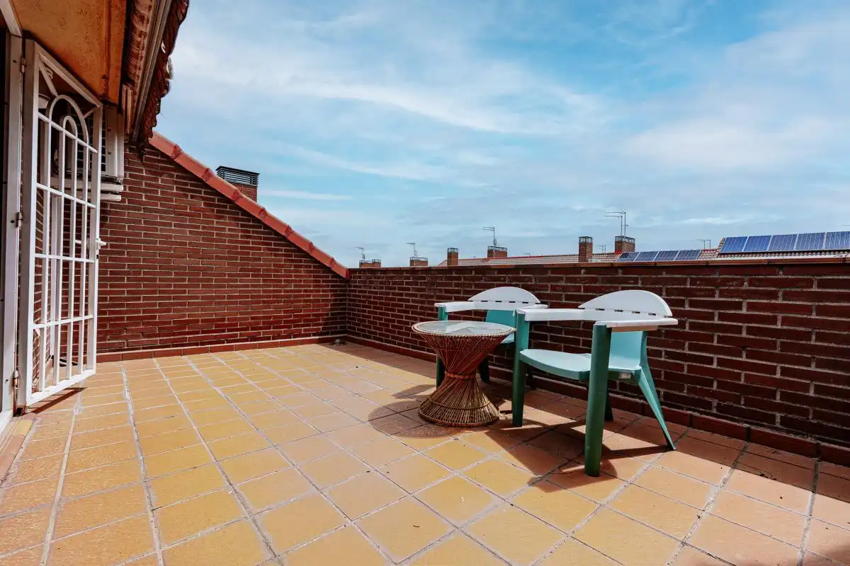 Terrassa de Casa adosada en venda en Getafe amb Aire condicionat, Calefacció i Jardí privat