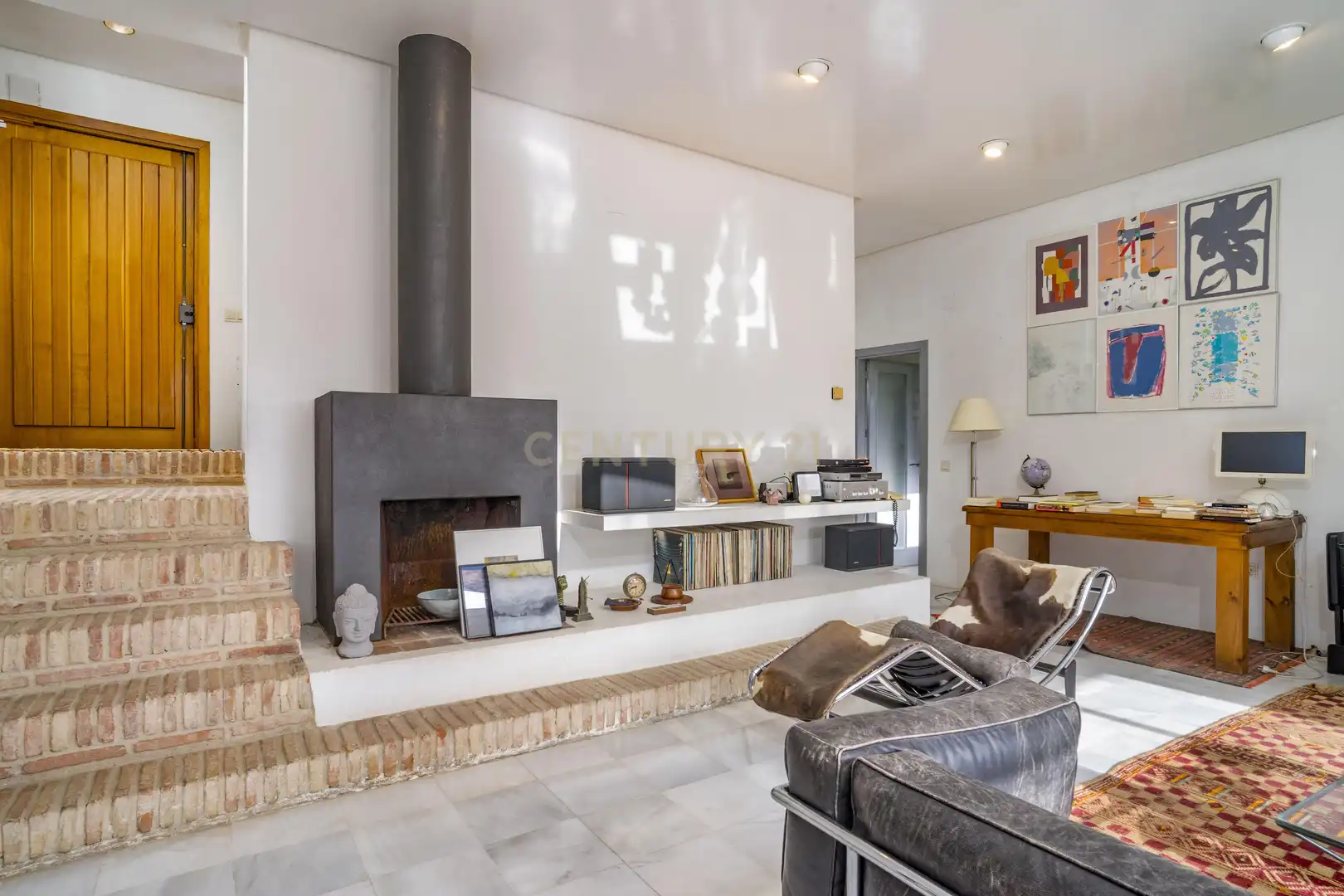 Sala d'estar de Casa o xalet en venda en Mijas amb Aire condicionat, Jardí privat i Traster