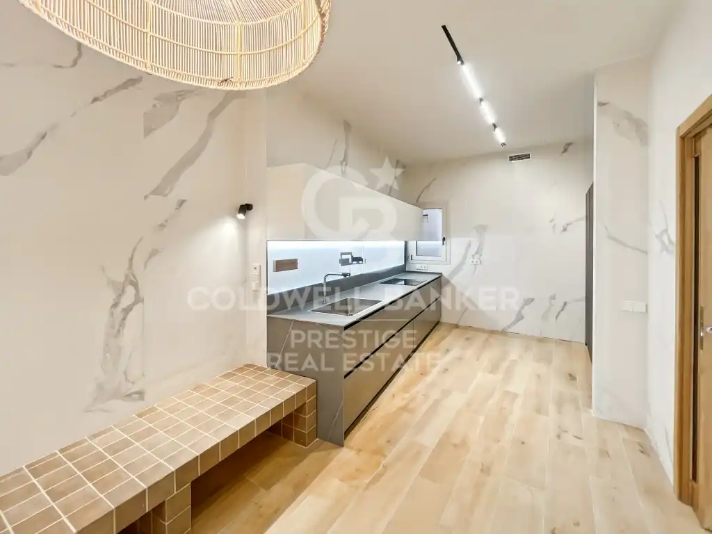 Küche von Wohnung zur Miete in Barcelona mit Klimaanlage