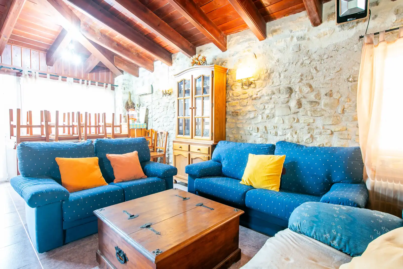 Living room of Houses for sale in Mendigorria  with Terrace, Furnished and Balcony