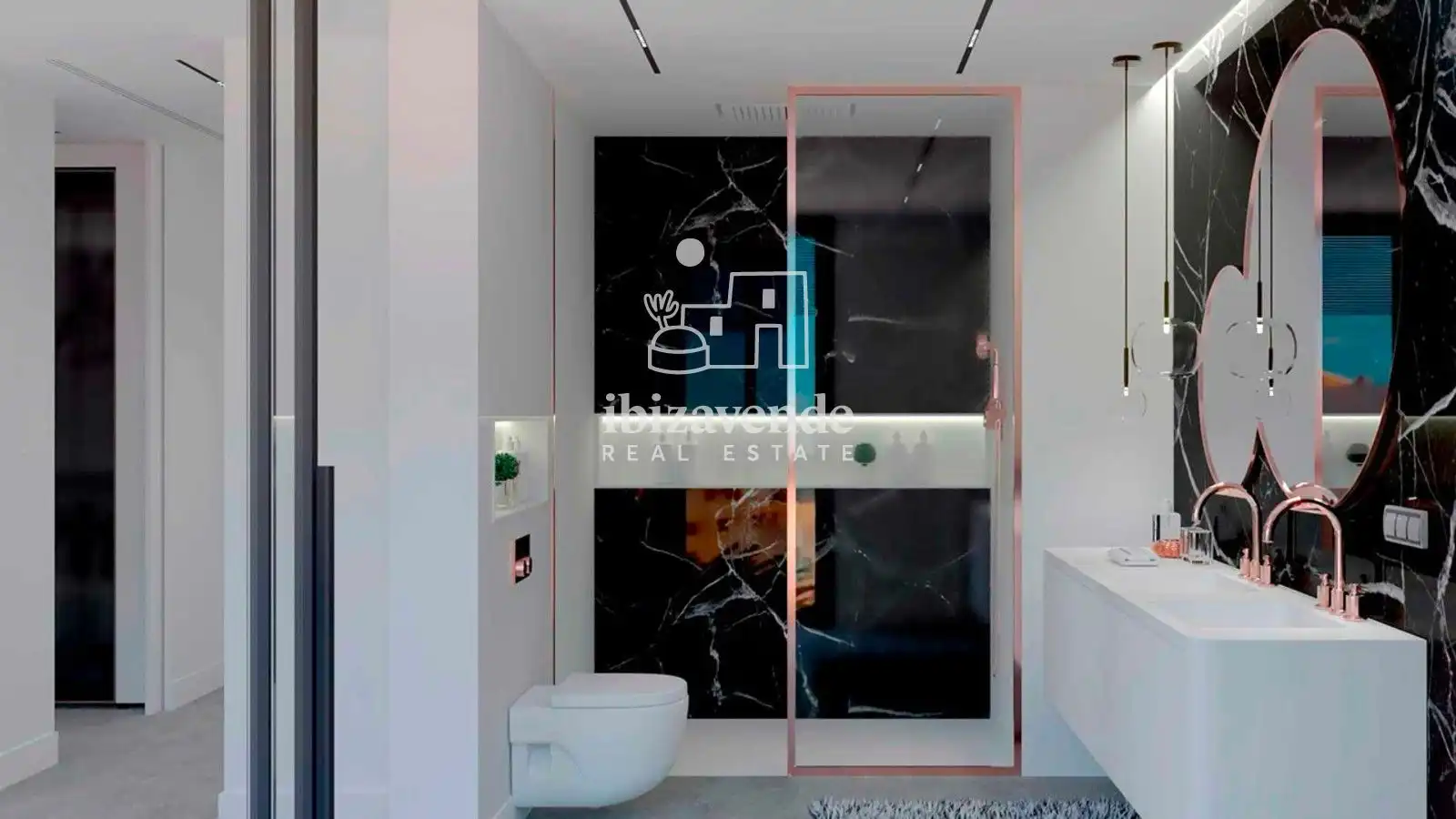 Bathroom of Flat for sale in Sant Antoni de Portmany  with Heating, Terrace and Swimming Pool