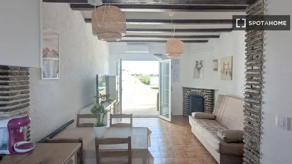 Living room of Apartments for share in Dénia  with Air Conditioner, Terrace and Furnished