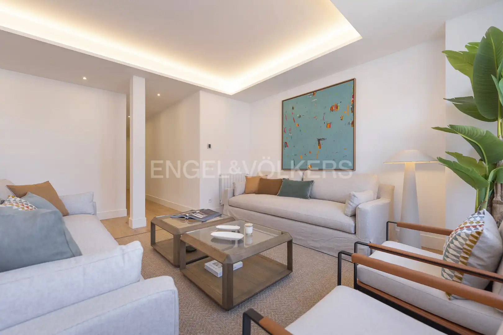 Wohnzimmer von Wohnung zur Miete in Madrid mit Klimaanlage, Heizung und Möbliert
