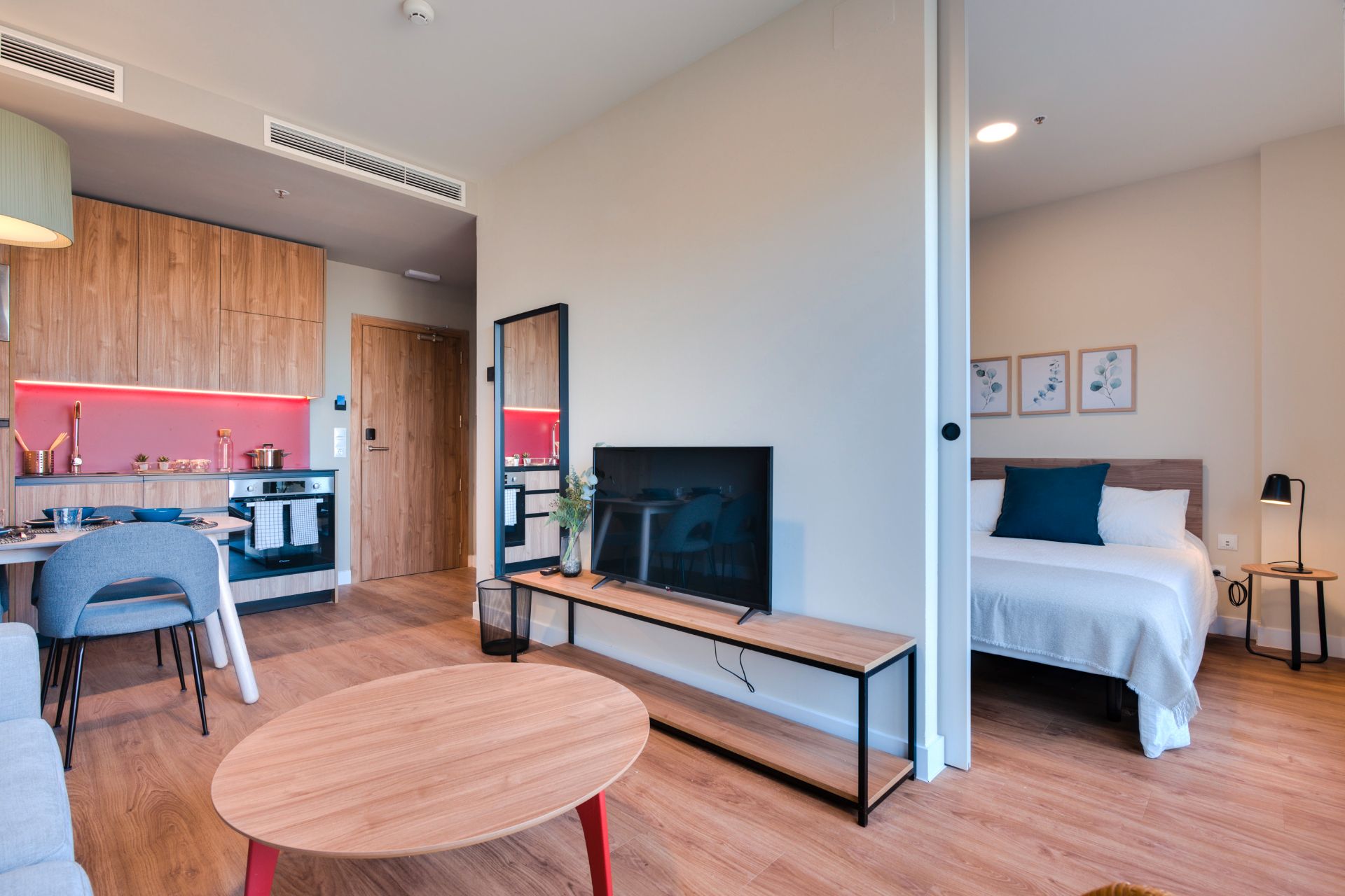 Sala d'estar de Apartament de lloguer en Alcobendas amb Aire condicionat, Calefacció i Moblat