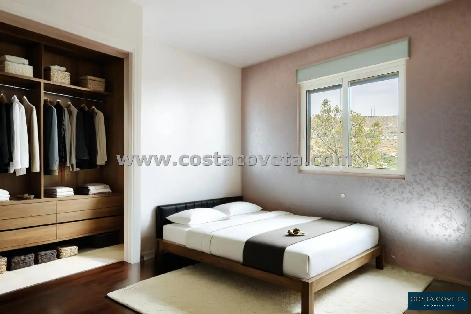 Schlafzimmer von Haus oder Chalet zum Verkauf in El Campello mit Klimaanlage, Privatgarten und Terrasse